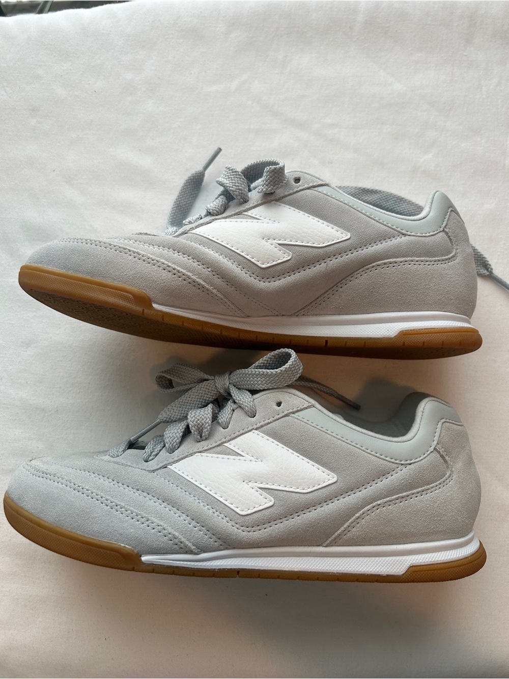 NWOT New Balance Light Gray and White Women's Athletic Sneakers